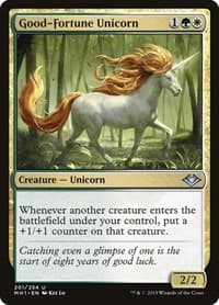 Good-Fortune Unicorn - Modern Horizons - Magic: The Gathering card