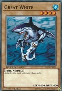 Great White - Speed Duel: Attack from the Deep - YuGiOh card