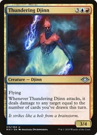Thundering Djinn - Modern Horizons - Magic: The Gathering card