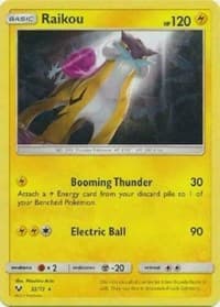 Raikou - 32/73 (Let's Play, Pikachu!) (Cracked Ice Holo) - Deck Exclusives - Pokemon card