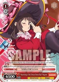 "Heartstrings of the Crimson Demon Race" Megumin - KonoSuba 2 - Weiss Schwarz card