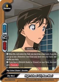 High School Girl, Ran Mori - S-TD-C01: Case Closed -Side:White- - Future Card BuddyFight card