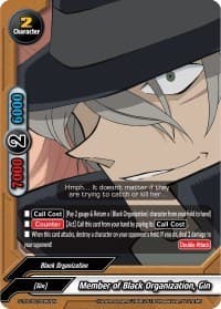 Member of Black Organization, Gin - S-TD-C02: Case Closed -Side:Black- - Future Card BuddyFight card