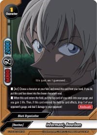 Informant, Bourbon - S-TD-C02: Case Closed -Side:Black- - Future Card BuddyFight card