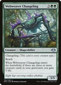 Webweaver Changeling - Modern Horizons - Magic: The Gathering card