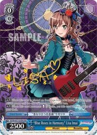 "Blue Roses in Harmony" Lisa Imai (SPM) - BanG Dream! Girls Band Party! MULTI LIVE - Weiss Schwarz card