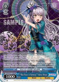 "Blue Roses in Harmony" Yukina Minato (SPM) - BanG Dream! Girls Band Party! MULTI LIVE - Weiss Schwarz card