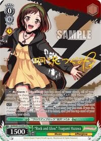 "Rock and Glow" Tsugumi Hazawa (SPM) - BanG Dream! Girls Band Party! MULTI LIVE - Weiss Schwarz card