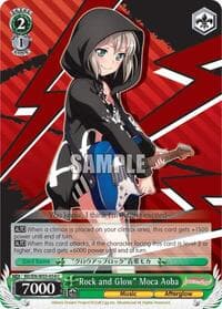 "Rock and Glow" Moca Aoba - BanG Dream! Girls Band Party! MULTI LIVE - Weiss Schwarz card