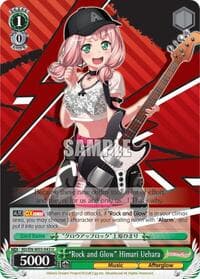 "Rock and Glow" Himari Uehara - BanG Dream! Girls Band Party! MULTI LIVE - Weiss Schwarz card