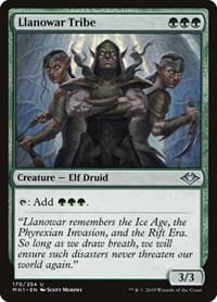 Llanowar Tribe - Modern Horizons - Magic: The Gathering card