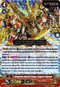 Conquering Supreme Dragon, Conquest Fulgurate (Hot Stamped) - V-SS01: Premium Collection 2019 - Cardfight Vanguard card