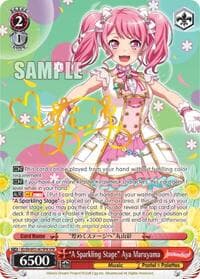 "A Sparkling Stage" Aya Maruyama (SPM) - BanG Dream! Girls Band Party! MULTI LIVE - Weiss Schwarz card