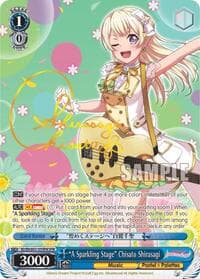 "A Sparkling Stage" Chisato Shirasagi (SPM) - BanG Dream! Girls Band Party! MULTI LIVE - Weiss Schwarz card