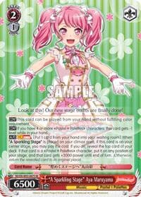 "A Sparkling Stage" Aya Maruyama (SR) - BanG Dream! Girls Band Party! MULTI LIVE - Weiss Schwarz card