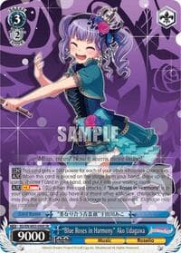 "Blue Roses in Harmony" Ako Udagawa (SR) - BanG Dream! Girls Band Party! MULTI LIVE - Weiss Schwarz card