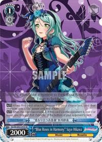 "Blue Roses in Harmony" Sayo Hikawa (SR) - BanG Dream! Girls Band Party! MULTI LIVE - Weiss Schwarz card