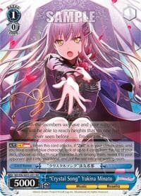 "Crystal Song" Yukina Minato - BanG Dream! Girls Band Party! MULTI LIVE - Weiss Schwarz card