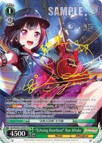 "Echoing Heartbeat" Ran Mitake (SP) - BanG Dream! Girls Band Party! MULTI LIVE - Weiss Schwarz card