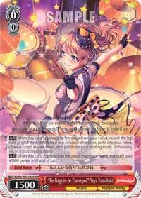 "Feelings to be Conveyed" Saya Yamabuki (RRR) - BanG Dream! Girls Band Party! MULTI LIVE - Weiss Schwarz card