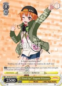 "Fired Up!" Hagumi Kitazawa - BanG Dream! Girls Band Party! MULTI LIVE - Weiss Schwarz card