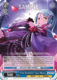 "Firm Resolution" Sayo Hikawa (RRR) - BanG Dream! Girls Band Party! MULTI LIVE - Weiss Schwarz card