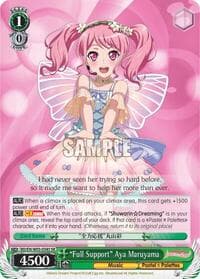 "Full Support" Aya Maruyama (SR) - BanG Dream! Girls Band Party! MULTI LIVE - Weiss Schwarz card