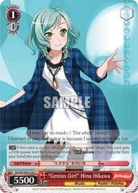 "Genius Girl" Hina Hikawa - BanG Dream! Girls Band Party! MULTI LIVE - Weiss Schwarz card