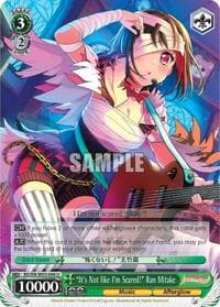 "It's Not like I'm Scared!" Ran Mitake - BanG Dream! Girls Band Party! MULTI LIVE - Weiss Schwarz card