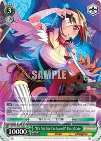"It's Not like I'm Scared!" Ran Mitake (SR) - BanG Dream! Girls Band Party! MULTI LIVE - Weiss Schwarz card