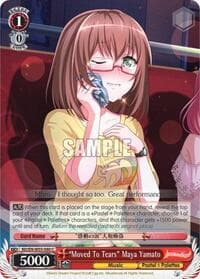 "Moved To Tears" Maya Yamato - BanG Dream! Girls Band Party! MULTI LIVE - Weiss Schwarz card