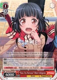 "Now I'm Nervous" Rimi Ushigome - BanG Dream! Girls Band Party! MULTI LIVE - Weiss Schwarz card