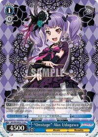 "Onstage" Ako Udagawa - BanG Dream! Girls Band Party! MULTI LIVE - Weiss Schwarz card