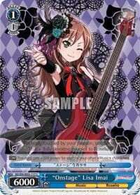 "Onstage" Lisa Imai - BanG Dream! Girls Band Party! MULTI LIVE - Weiss Schwarz card