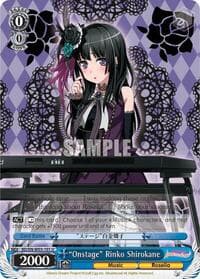 "Onstage" Rinko Shirokane - BanG Dream! Girls Band Party! MULTI LIVE - Weiss Schwarz card