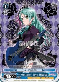 "Onstage" Sayo Hikawa - BanG Dream! Girls Band Party! MULTI LIVE - Weiss Schwarz card
