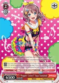 "Poppin'Colors!" Saya Yamabuki - BanG Dream! Girls Band Party! MULTI LIVE - Weiss Schwarz card