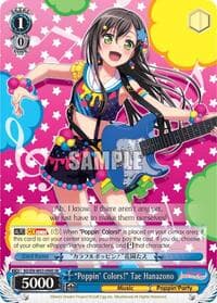 "Poppin'Colors!" Tae Hanazono (SR) - BanG Dream! Girls Band Party! MULTI LIVE - Weiss Schwarz card