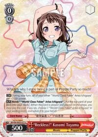 "Reckless!" Kasumi Toyama - BanG Dream! Girls Band Party! MULTI LIVE - Weiss Schwarz card
