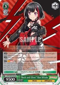 "Rock and Glow" Ran Mitake (SR) - BanG Dream! Girls Band Party! MULTI LIVE - Weiss Schwarz card