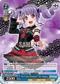 "The Coolest Drummer!" Ako Udagawa - BanG Dream! Girls Band Party! MULTI LIVE - Weiss Schwarz card
