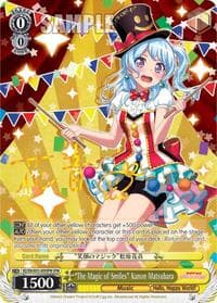 "The Magic of Smiles" Kanon Matsubara (SPM) - BanG Dream! Girls Band Party! MULTI LIVE - Weiss Schwarz card