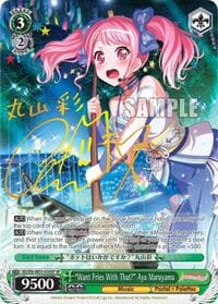 "Want Fries With That?" Aya Maruyama (SP) - BanG Dream! Girls Band Party! MULTI LIVE - Weiss Schwarz card