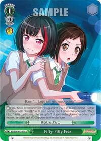 Fifty-Fifty Fear - BanG Dream! Girls Band Party! MULTI LIVE - Weiss Schwarz card