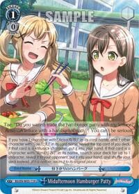 Midafternoon Hamburger Patty - BanG Dream! Girls Band Party! MULTI LIVE - Weiss Schwarz card