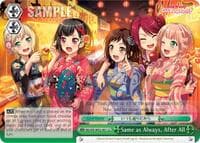 Same as Always, After All - BanG Dream! Girls Band Party! MULTI LIVE - Weiss Schwarz card