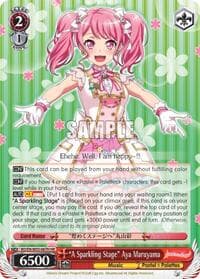 "A Sparkling Stage" Aya Maruyama (HR) - BanG Dream! Girls Band Party! MULTI LIVE - Weiss Schwarz card