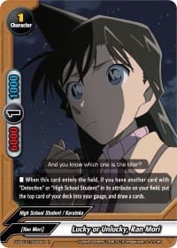 Lucky or Unlucky, Ran Mori - S-UB-C01: Case Closed - Future Card BuddyFight card