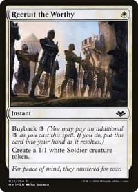 Recruit the Worthy - Modern Horizons - Magic: The Gathering card