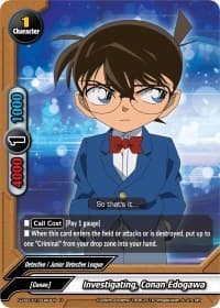 Investigating, Conan Edogawa - S-UB-C01: Case Closed - Future Card BuddyFight card